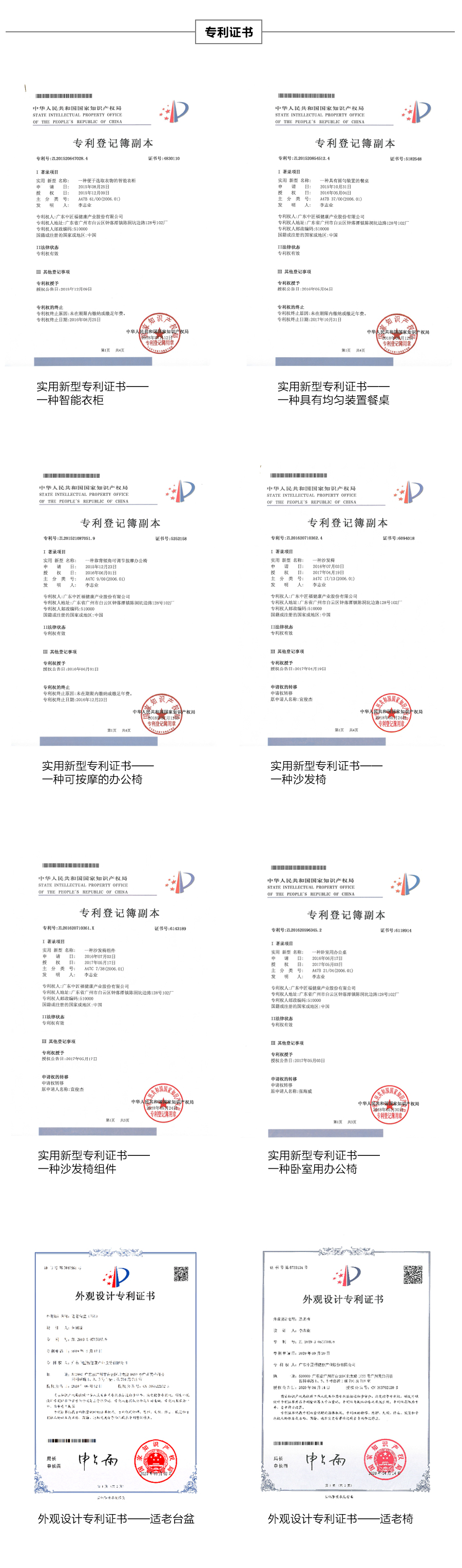 适老化产品公司专利